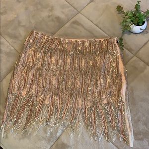 Free People Sequin Skirt